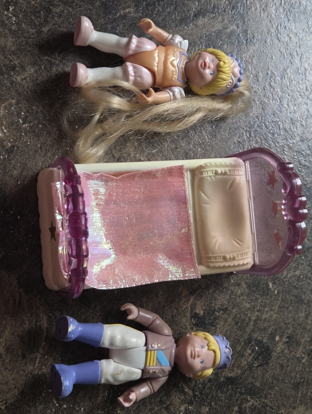 Fisher-Price Loving Family Once Upon A Dream Dollhouse Boy & Girl with Bed